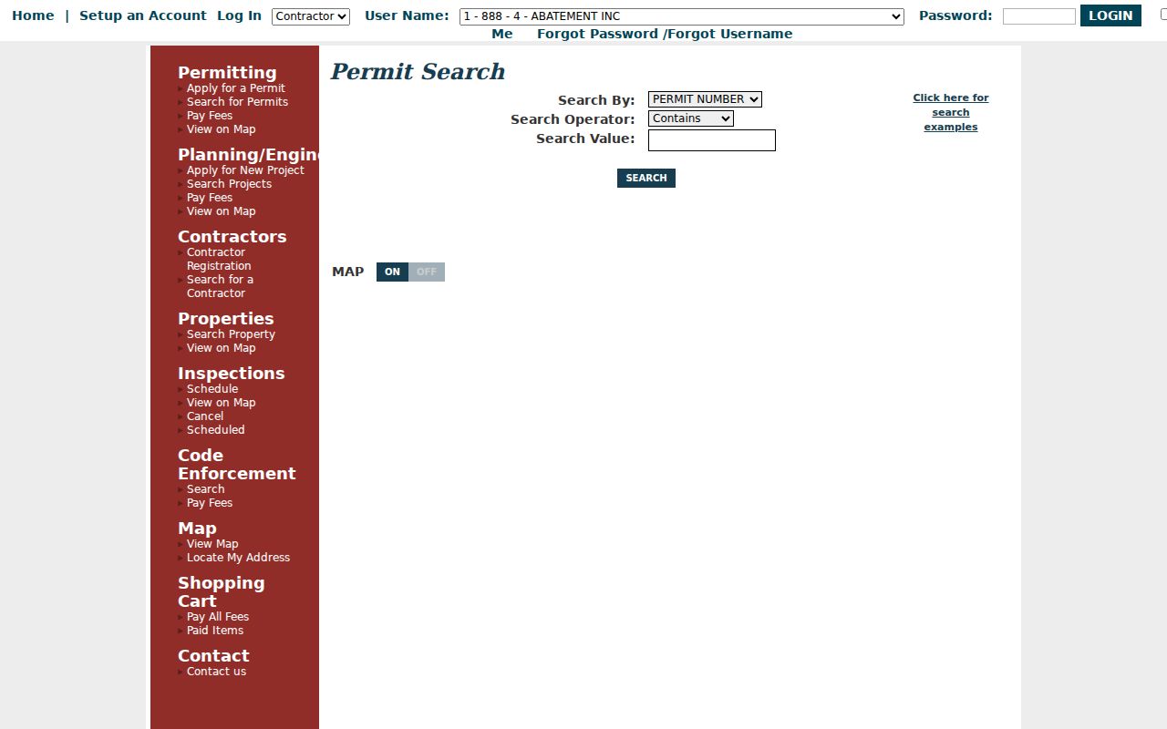 Modesto people search through eTRAKiT permit history